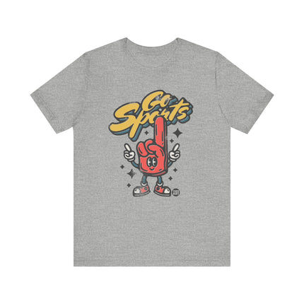 Go Sports Tee, Cute Go Sports Foam Finger Tshirt