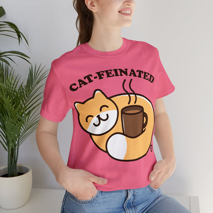 Cat-feinated Coffee Cat Unisex Tee