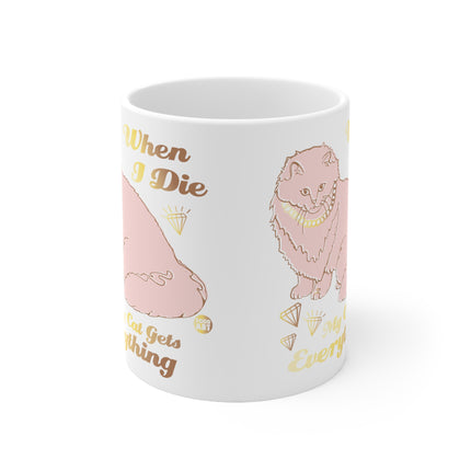 Cat Gets Everything Ceramic Mug