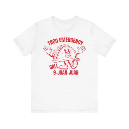 Funny "TACO EMERGENCY CALL 9 JUAN JUAN" Tee Shirt