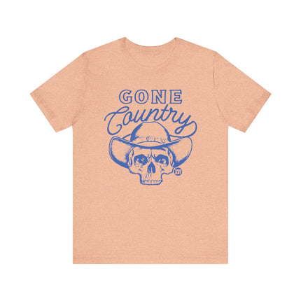 Gone Country Skull Tee, Funny Country Skull Tshirt