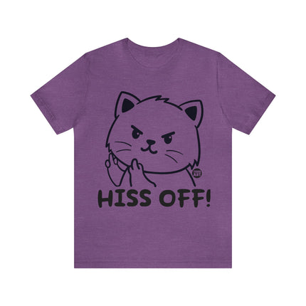 Hiss Off Cat Unisex Short Sleeve Tee