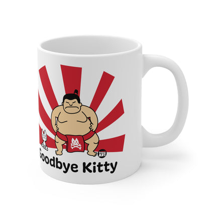 Goodbye Kitty Sumo Wrestler Ceramic Mug