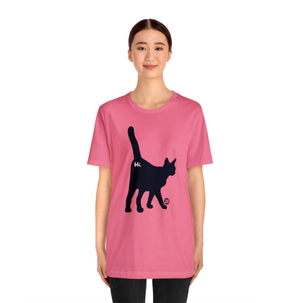 Cat Butt Hi Unisex Short Sleeve Tee