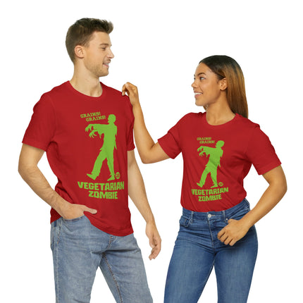 Vegetarian Zombie Unisex Short Sleeve Tee