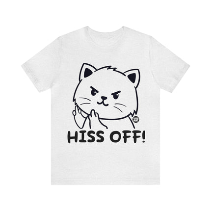 Hiss Off Cat Unisex Short Sleeve Tee