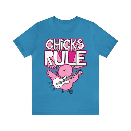 Chicks Rule Guitar Unisex Tee