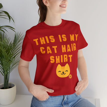 Cat Hair Shirt Unisex Short Sleeve Tee