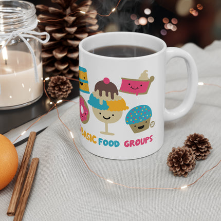 5 Basic Food Groups Ceramic Mug