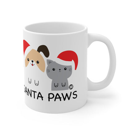 Santa Paws Dog and Cat Christmas Ceramic Mug