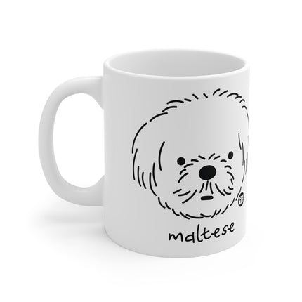 Dog Breeds Maltese Ceramic Mug