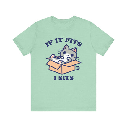 If It Fits I Sits Cat Tee