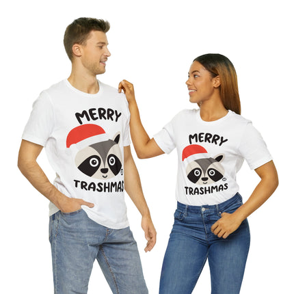 Merry Trashmas Racoon Xmas Unisex Tee