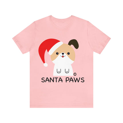 Santa Paws Dog Christmas Unisex Tee