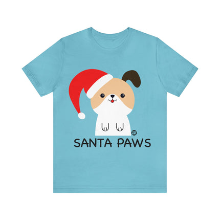 Santa Paws Dog Christmas Unisex Tee