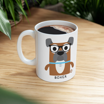 Bow Wow Meow Boxer Ceramic Mug