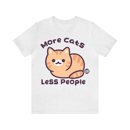 More Cats Less People Unisex Short Sleeve Tee