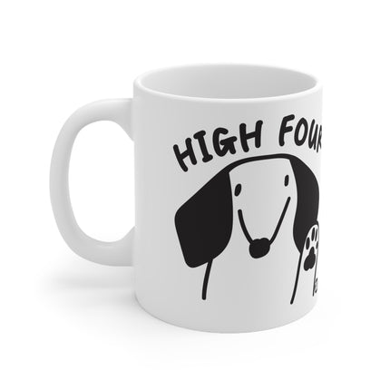 High Four paw Ceramic Mug