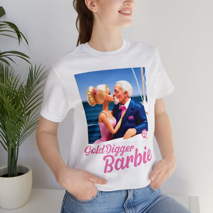 Gold Digger Barbie Unisex Short Sleeve Tee