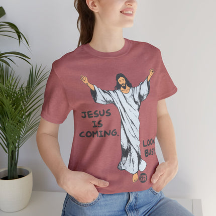 Jesus is Coming Look Busy Unisex Short Sleeve Tee