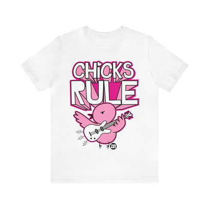 Chicks Rule Guitar Unisex Tee