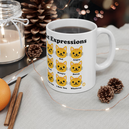 Cat Expressions Ceramic Mug