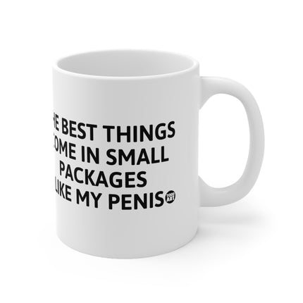 Best Things small packages Penis Ceramic Mug
