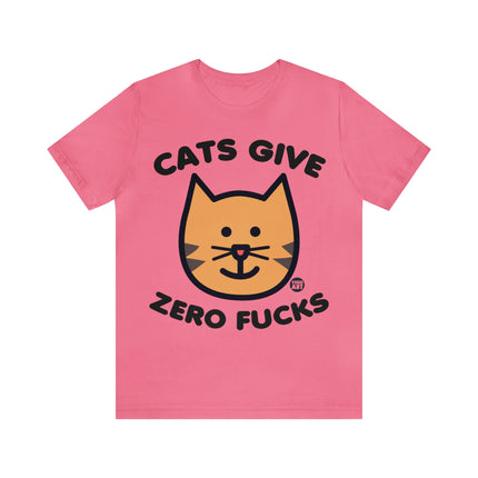 Cats Give Zero Fucks Unisex Tee