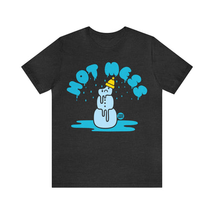 Hot Mess Snowman Xmas Unisex Tee