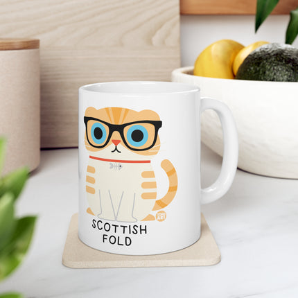 Bow Wow Meow Scottish Fold Ceramic Mug