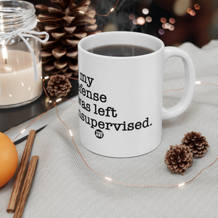 Left Unsupervised Ceramic Mug