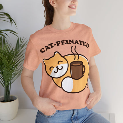 Cat-feinated Coffee Cat Unisex Tee