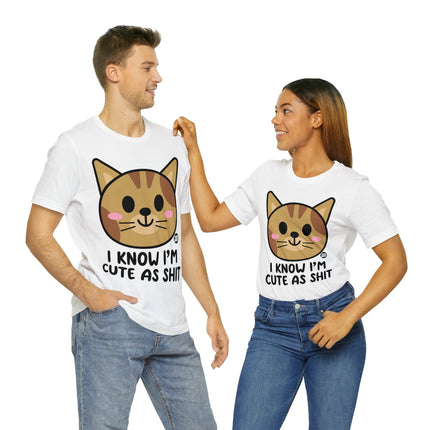 Cute As Shit Cat Unisex Tee