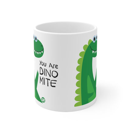 dino mite dinosaur Ceramic Mug