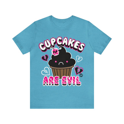 Cupcakes Are Evil Unisex Tee