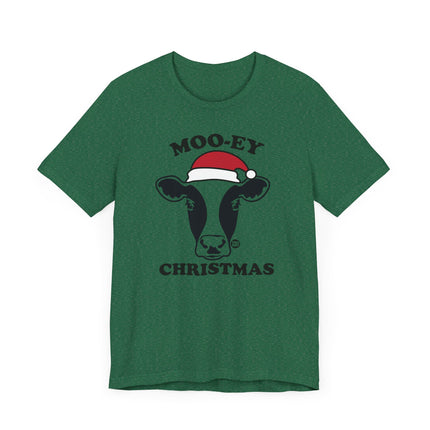 Cute "MOOEY XMAS" Tee Shirt