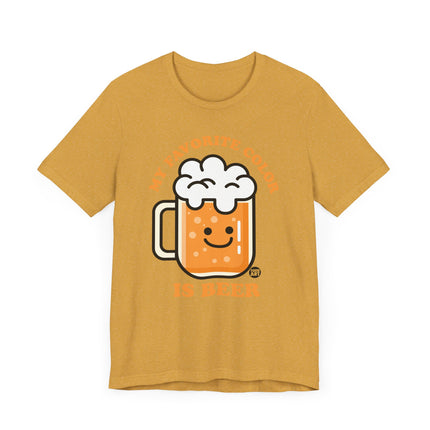 Funny "MY FAVE COLOR IS BEER" Tee Shirt