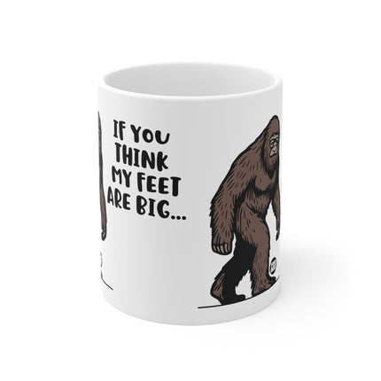 Big feet Bigfoot Ceramic Mug