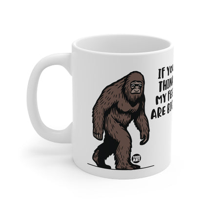 Big feet Bigfoot Ceramic Mug