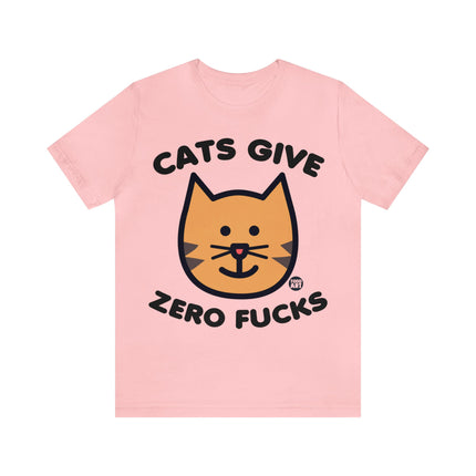 Cats Give Zero Fucks Unisex Tee