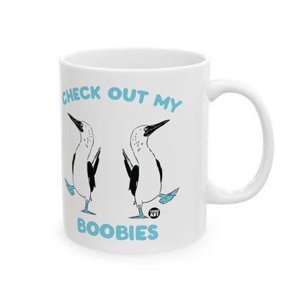 Check Out My Boobies Ceramic Mug