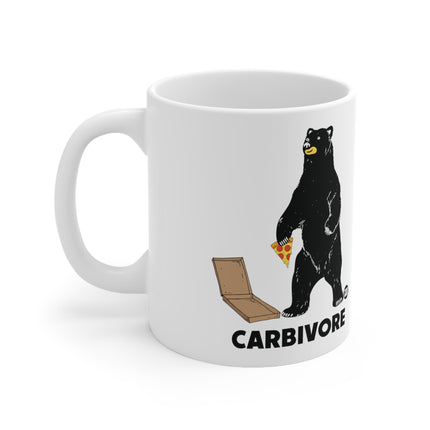Carbivore Pizza Bear Ceramic Mug