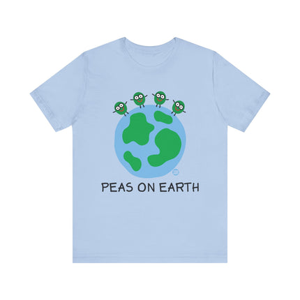 Peas on Earth Unisex Short Sleeve Tee