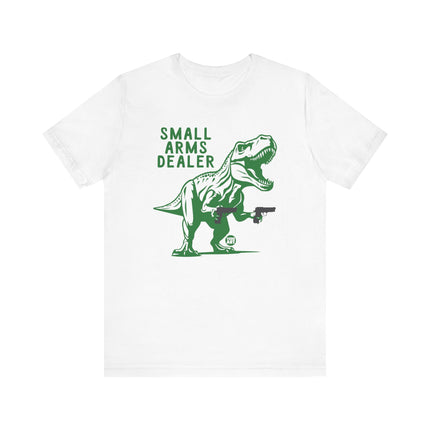 Funny "SMALL ARMS DEALER" Dino Tee Shirt