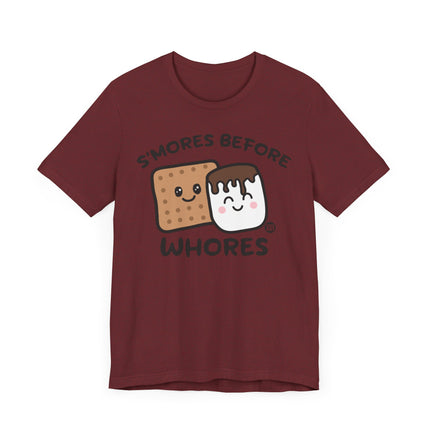 Funny "SMORES BEFORE WHORES" Tee Shirt