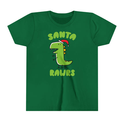 Santa Rawrs Kids Short Sleeve Tee