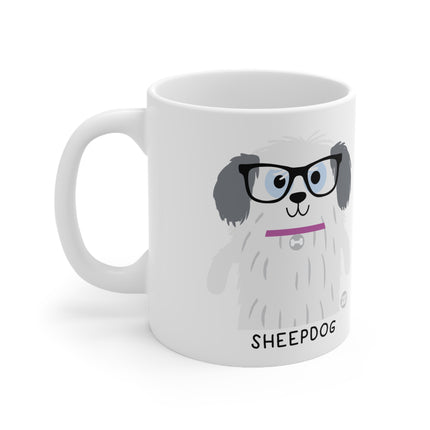 Bow Wow Meow Sheepdog Ceramic Mug