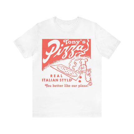 Retro Ton't Pizza Unisex Short Sleeve Tee