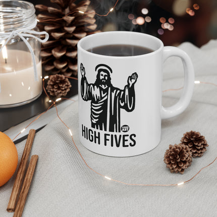 high fives jesus Mug