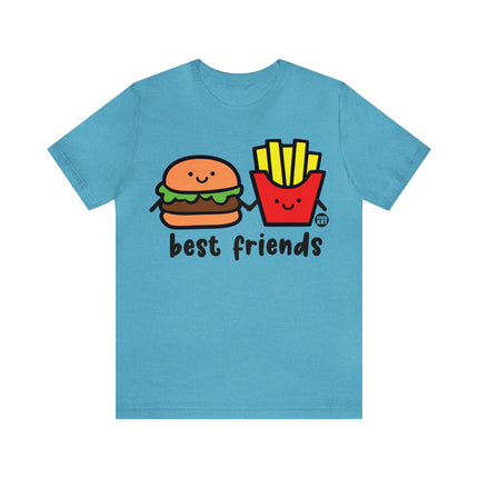 Best Friends Burger and Fries Unisex Short Sleeve Tee